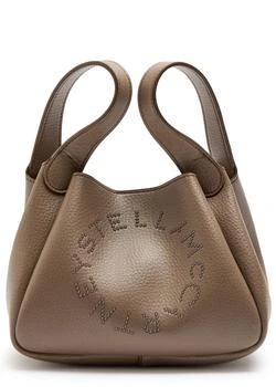 Stella McCartney | Logo studded faux leather top handle bag