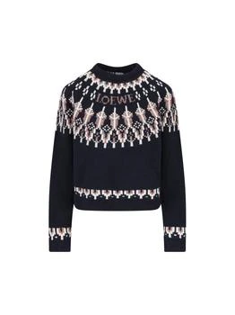 Loewe | Loewe Fair Isle Pattern Crewneck Jumper