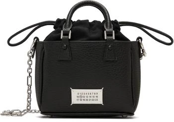 MAISON MARGIELA | Black Micro 5AC Horizontal Tote Bag