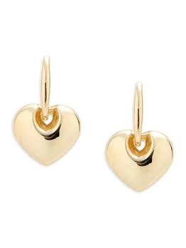 Saks Fifth Avenue | 14K Yellow Gold Heart Hoop Earrings