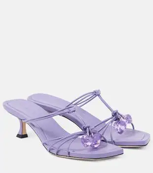 Jimmy Choo | Jemma 50 embellished leather mules