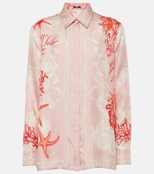 Versace | Barocco Sea silk twill shirt