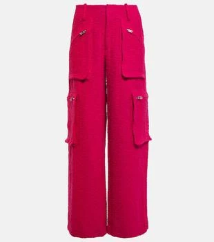 AMIRI | High-rise wide-leg bouclé cargo pants