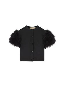 Valentino | Valentino Crewneck Short-Sleeved Knitted Cardigan