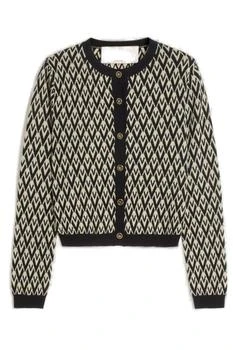 Valentino | Valentino Toute La V-Jacquard Button-Up Cardigan