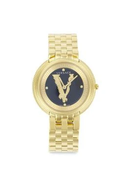 Thea IP Yellow Gold Stainless Steel Bracelet Watch/38MM
