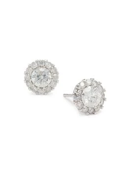 Saks Fifth Avenue | 14K White Gold & 1.0 TCW Diamond Stud Earrings