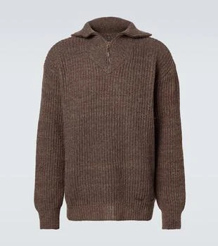 MAISON MARGIELA | Wool and cotton half-zip sweater