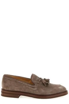 Brunello Cucinelli | Brunello Cucinelli Tassel Detailed Almond-Toe Loafers