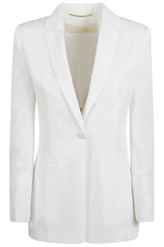 Max Mara | Max Mara Single-Breasted Textured Blazer
