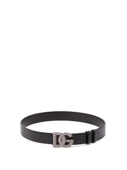 Dolce
Gabbana | Dolce
Gabbana DG Logo Plaque Buckle Belt