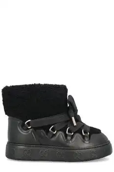 Gucci | Gucci Faux-Shearling Round Toe Ankle Boots