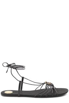 Yves Saint Laurent | Saint Laurent Babylone Logo Plaque Sandals