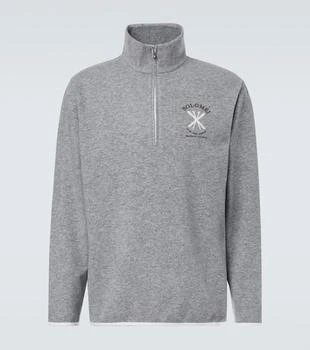 Brunello Cucinelli | Cashmere and cotton-blend half-zip sweatshirt