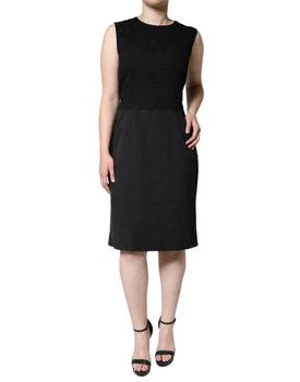 Dolce & Gabbana | Cotton Sheath Knee Length Women's Dress