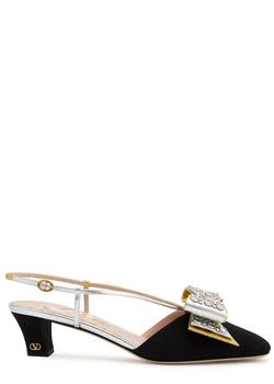 Valentino | Bowow 45 embellished moiré pumps