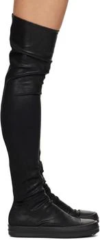 Rick Owens | Black Hollywood High Sock Sneaks Tall Boots