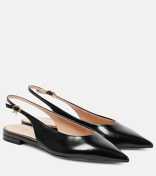 Gianvito Rossi | Robbie Sling 05 leather slingback flats