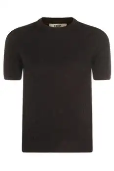 Fendi | Fendi FF Jacquard Short Sleeved Jumper