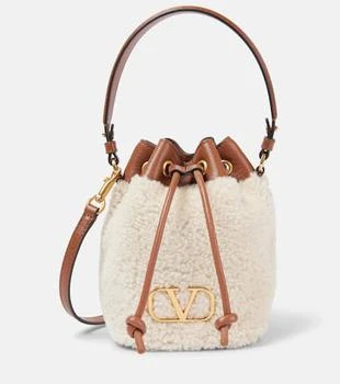 Valentino | VLogo Signature shearling bucket bag