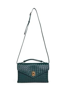 Bottega Veneta | BOTTEGA VENETA | Emerald green Knot Lock crossbody bag | Women | PZ