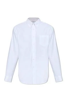 Givenchy | Givenchy Paris Logo Embroidered Long-Sleeved Shirt