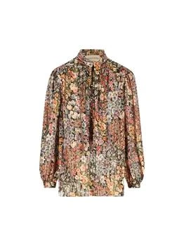 Valentino | Valentino Floral Printed Long-Sleeved Blouse