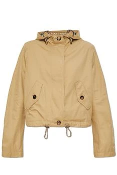 Short jacket with hood