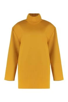 Yves Saint Laurent | Saint Laurent High Neck Knitted Boxy Dress