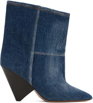 Blue Miyako Denim Boots