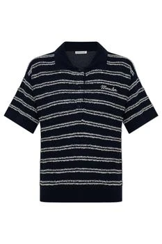 Moncler | Moncler Striped Short-Sleeved Polo Shirt