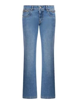 Stella McCartney | Stella McCartney Low-Rise Logo Patch Jeans