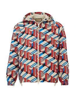 Gucci | Nylon jacket with Geometric print Multicolor Gucci
