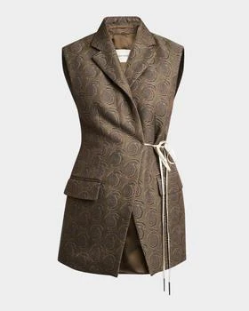 Dries Van Noten | Swirl Jacquard Wrap Vest