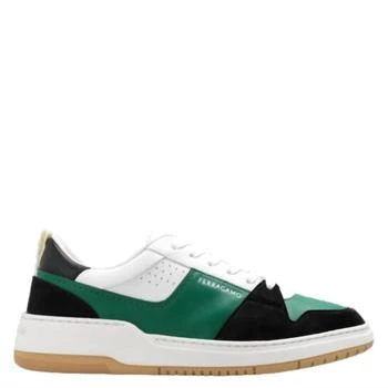 Salvatore Ferragamo | Men's Dennis Low-Top Skate Sneakers In Green