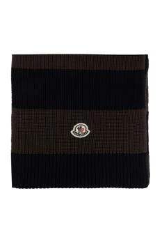 Moncler | Moncler Logo Patch Striped Scarf