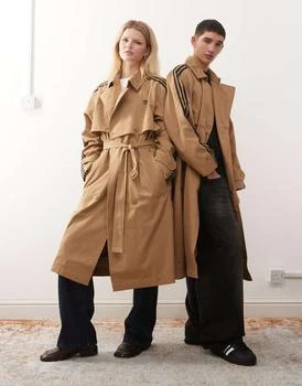adidas Originals Adicolour trench coat in beige
