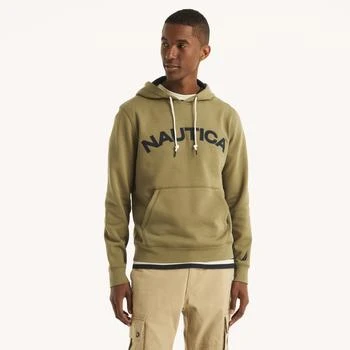 Nautica Mens Pullover Logo Hoodie