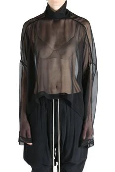Rick Owens | Rick Owens Jumbo Tabard Sheer Cropped Blouse