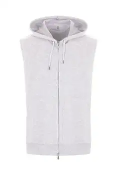 Brunello Cucinelli | Brunello Cucinelli Drawstring Sleeveless Hoodie