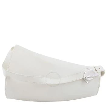 Burberry | Large Leather Horn Bag in Almond