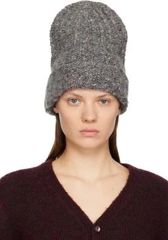 MAISON MARGIELA | Gray XL Wool Beanie