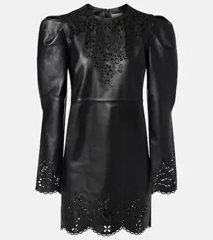 Isabel Marant | Nala laser-cut leather minidress
