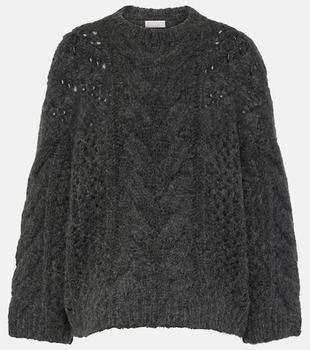 Brunello Cucinelli | Cable-knit alpaca-blend sweater