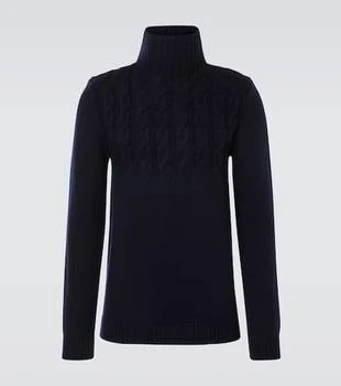 MAISON MARGIELA | Cable-knit wool turtleneck sweater