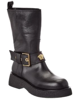 Versace | Leather Biker Boot