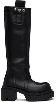Rick Owens | Black Hollywood Pull On Bogun Tall Boots