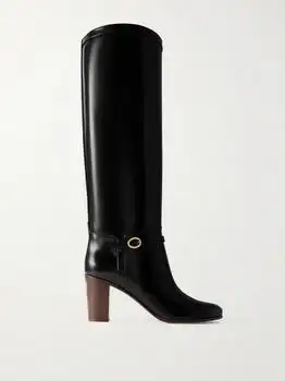 Valentino | Pattie 75 Buckle-embellished Leather Boots - IT35