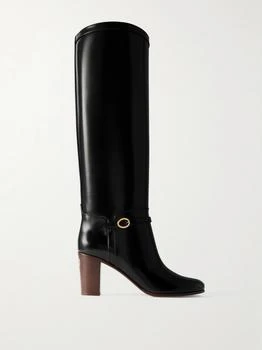 Valentino | Pattie 75 Buckle-embellished Leather Boots  - IT35