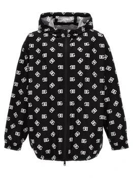 Dolce & Gabbana | Men's Logo Print Hooded Jacket